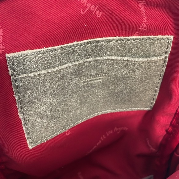 Hammitt Hunter Pewter Mini Backpack Stone Colored Soft Leather Lightweight - Picture 7 of 10